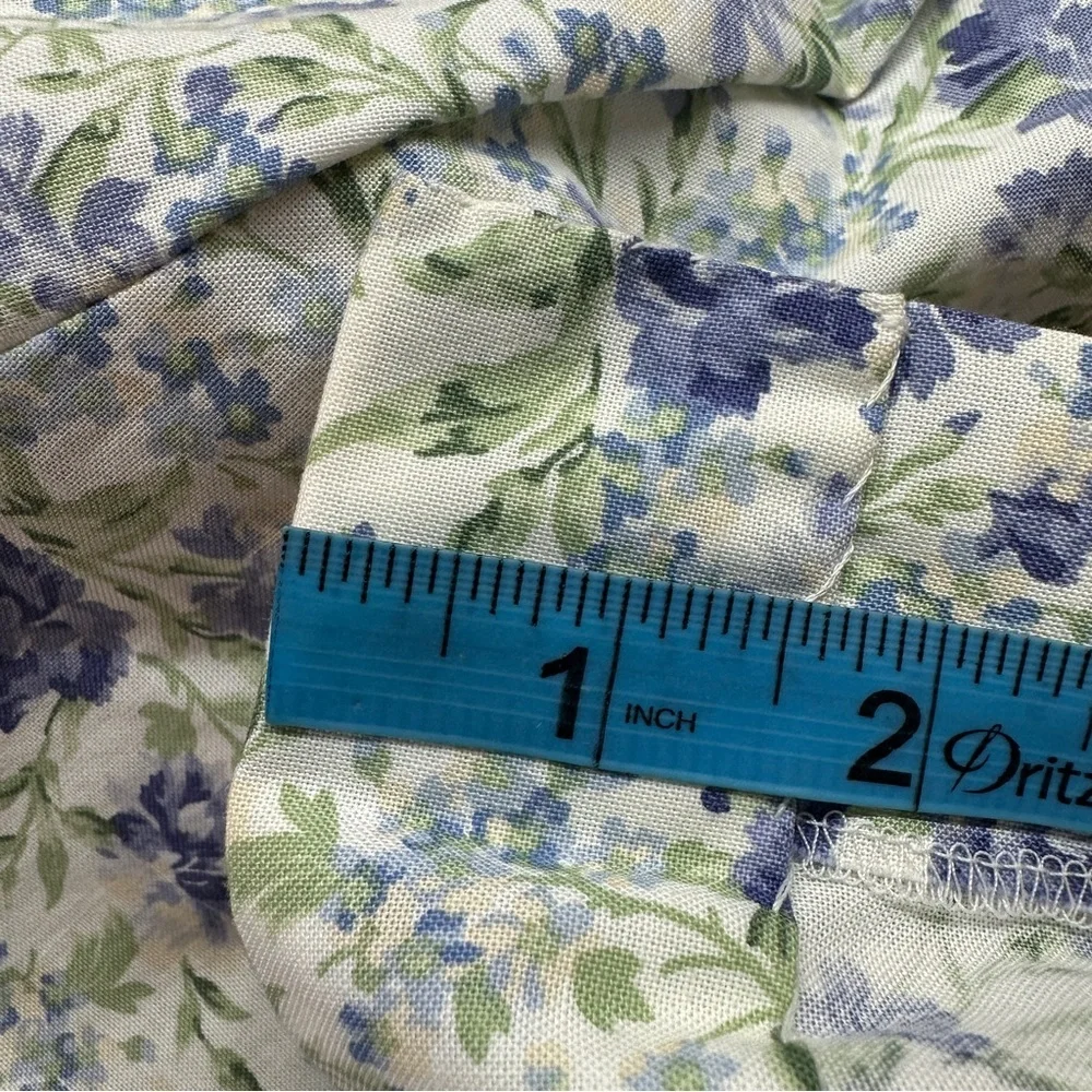 Vintage Laura Ashley Dress Floral Sz 10 Cotton Puff Sleeve Tea Party Cottagecore - Picture 13 of 15